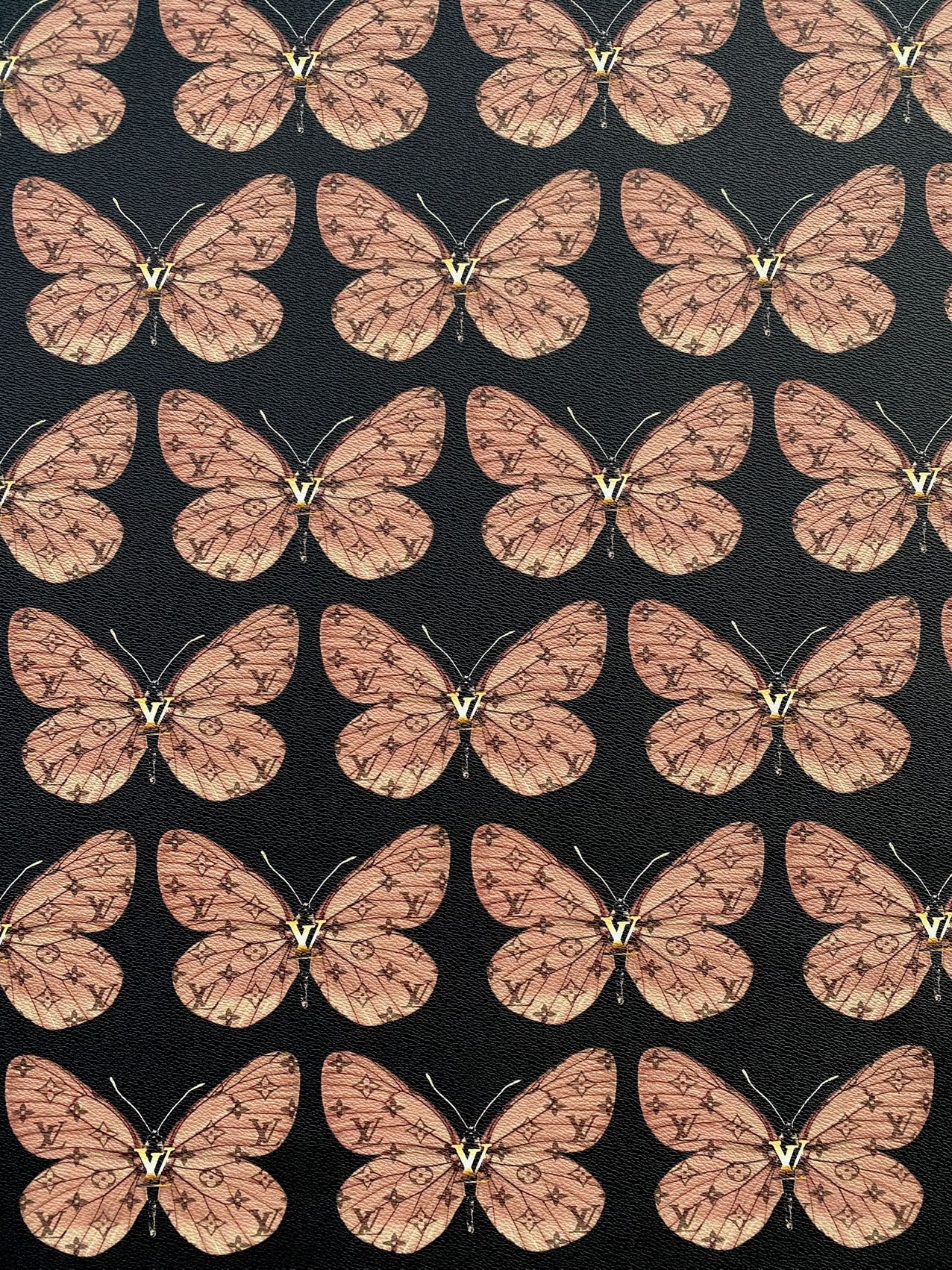 Butterfly Louis Vuitton Custom Leather Sheet for Car Upholstery Sneakerhead