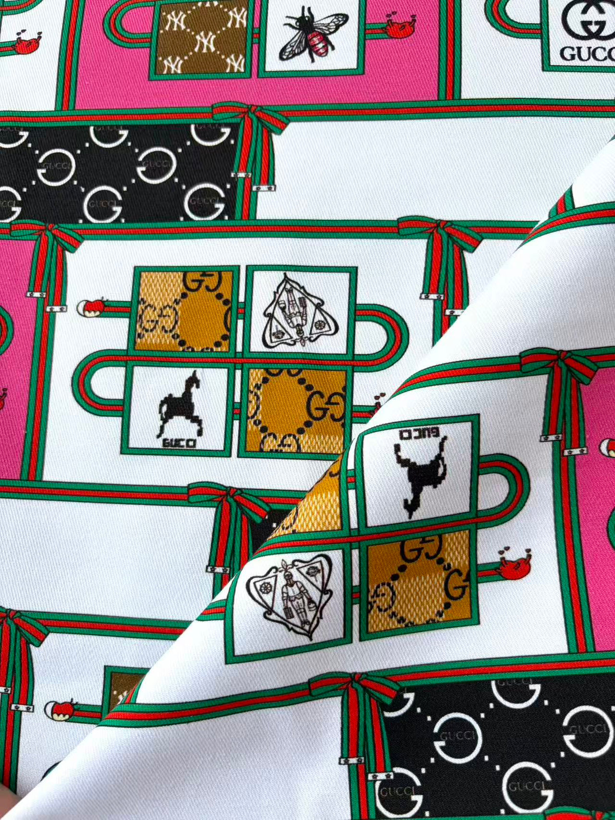 Colorful Gucci Cotton Fabric for Sewing Tailor DIY Clothing