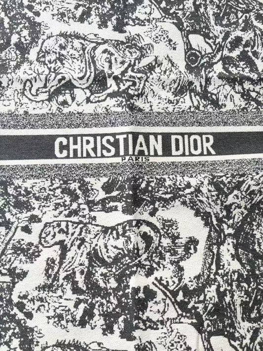Black Dior Tote Bag Cushion Upholstery Fabric for DIY Crafts Upholstery