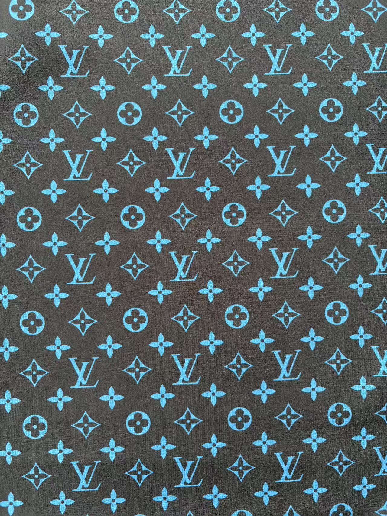 Stretchy Black Blue Louis Vuitton Suede Upholstery Car Headliner DIY Crafts