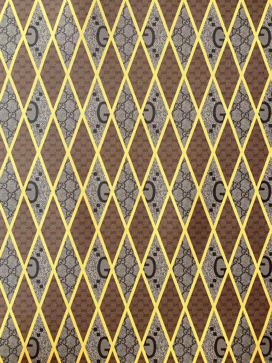 Custom sneakers Gucci Designer Faux Leather for Handmade DIY Sewing Upholstery Projects