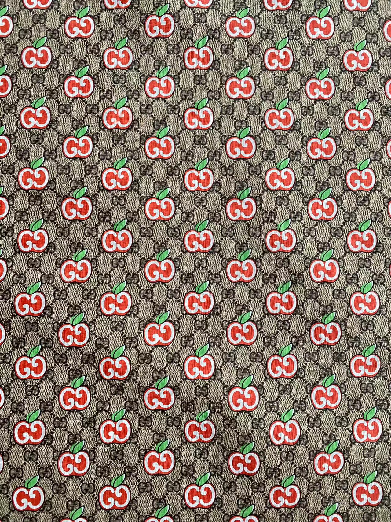 Gucci Apple New Designer Fabric Leather Sheet for Sneakers