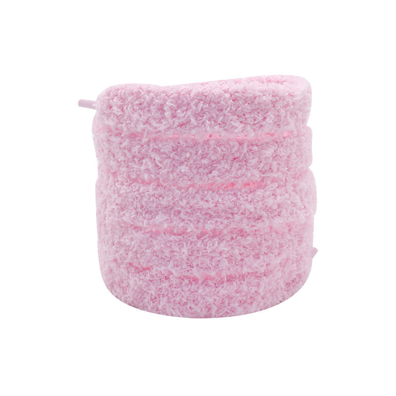 Winter Cozy Fluffy Shoelace for Custom Sneakers AF1 Timberland DIY