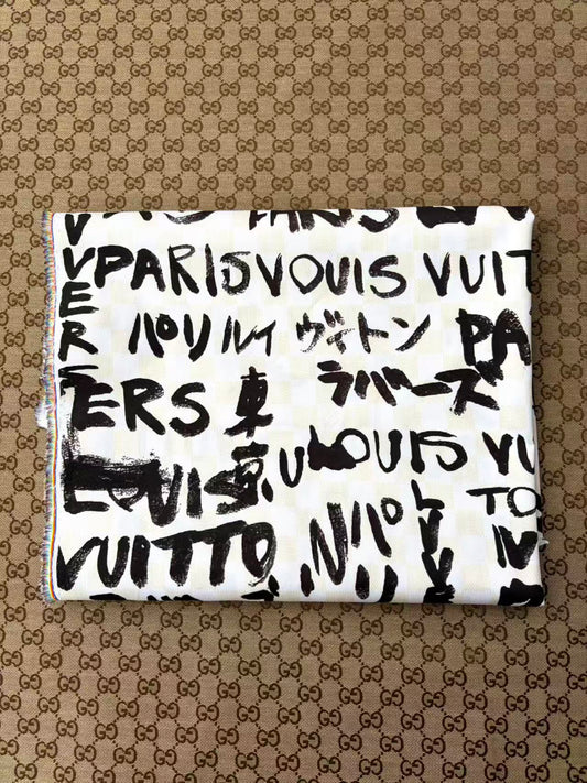 Cotton LV Printing DIY Designer Fabric Tokyo Design