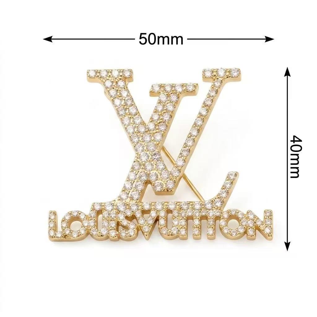 Vintage LV Inspired Brooches, Retro Luxury Pins for Women