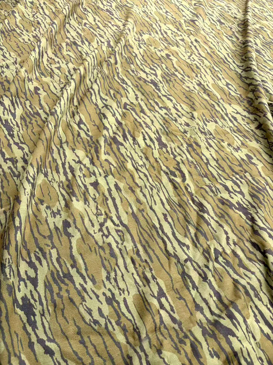 Green Forest Camo Suede Stretchy Fabric for Speaker Pod DIY