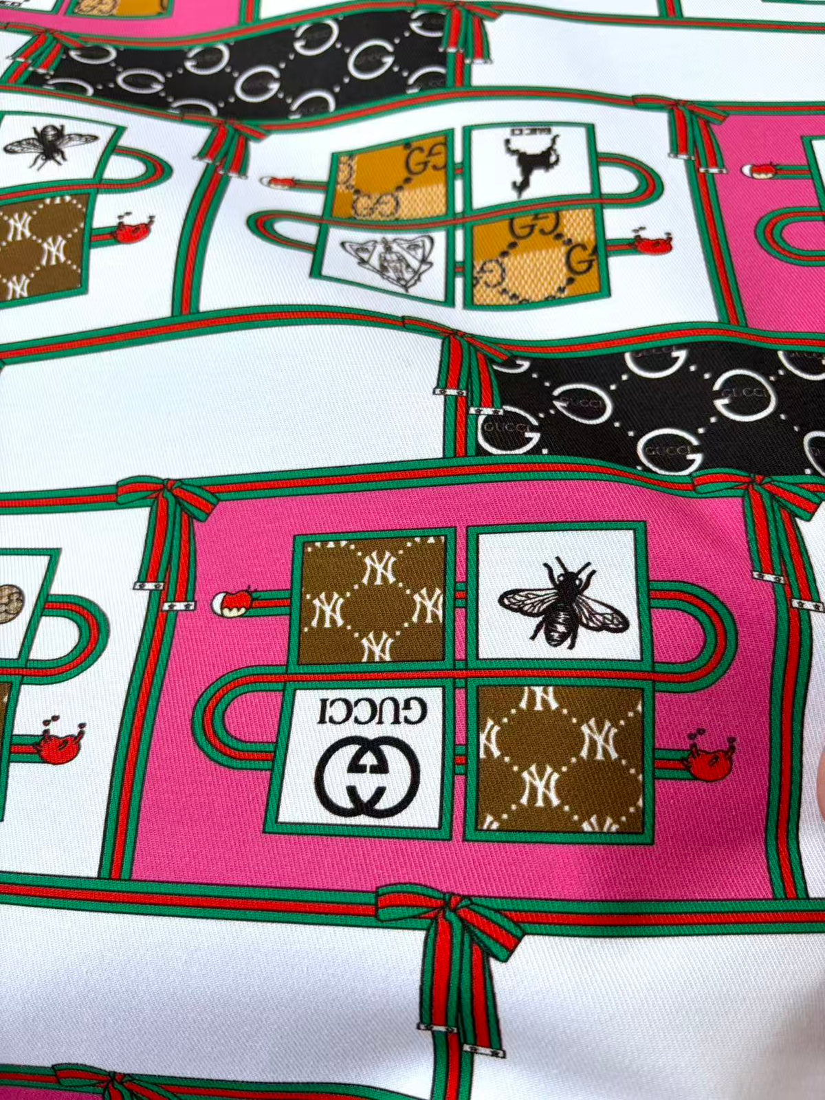 Colorful Gucci Cotton Fabric for Sewing Tailor DIY Clothing