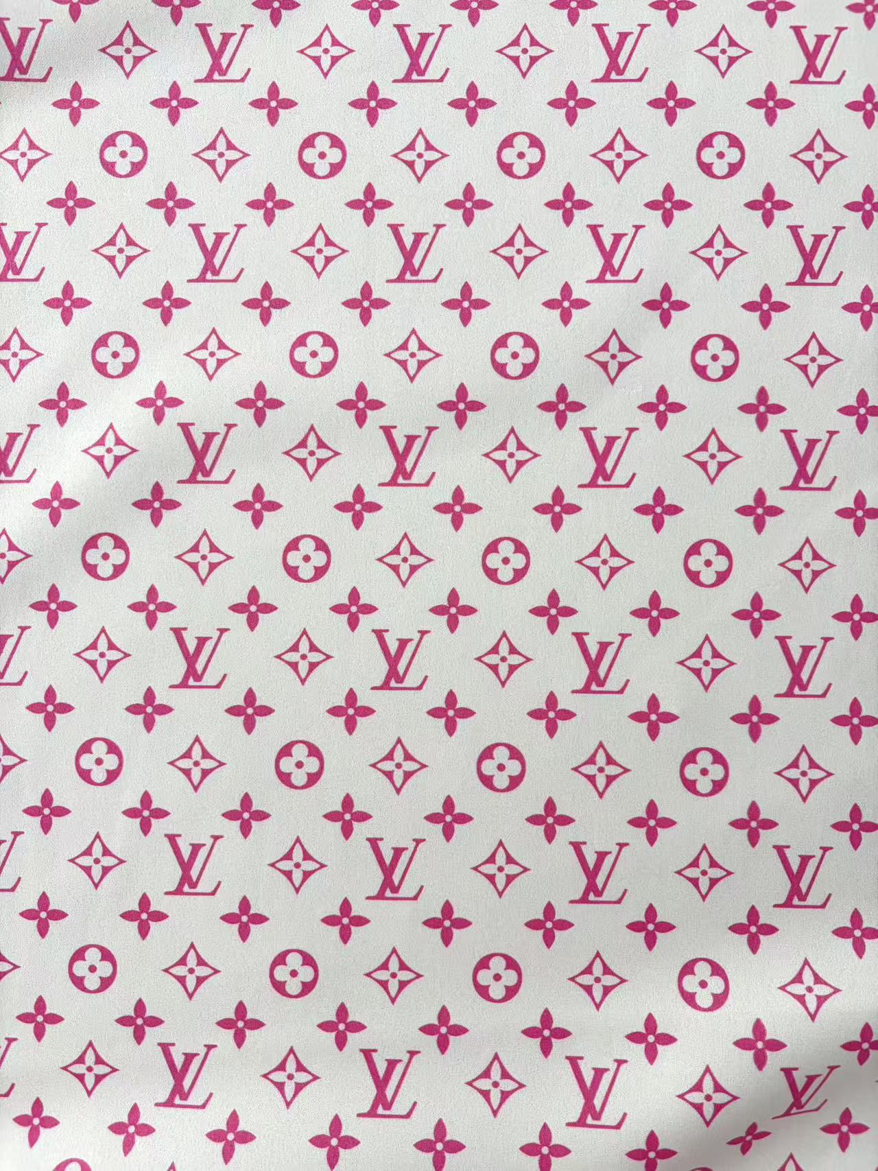 Baby Pink Louis Vuitton Suede Upholstery Headliner Fabric