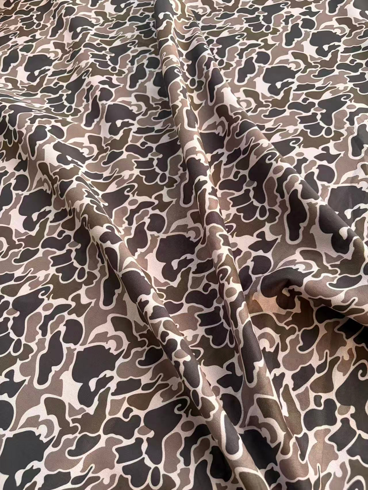 Black Grey Camo Stretchy Suede for DIY Car Headliner Upholstery Projects