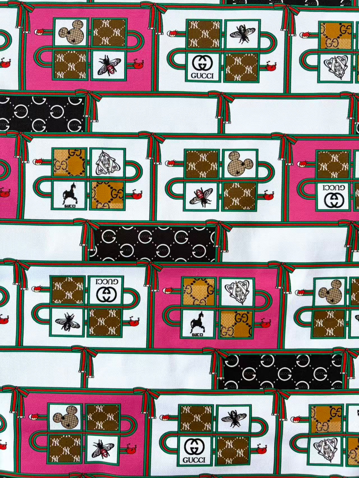 Colorful Gucci Cotton Fabric for Sewing Tailor DIY Clothing