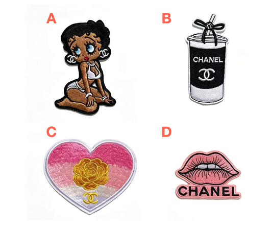 Embroidery Chanel Patches Custom Clothing Jackets