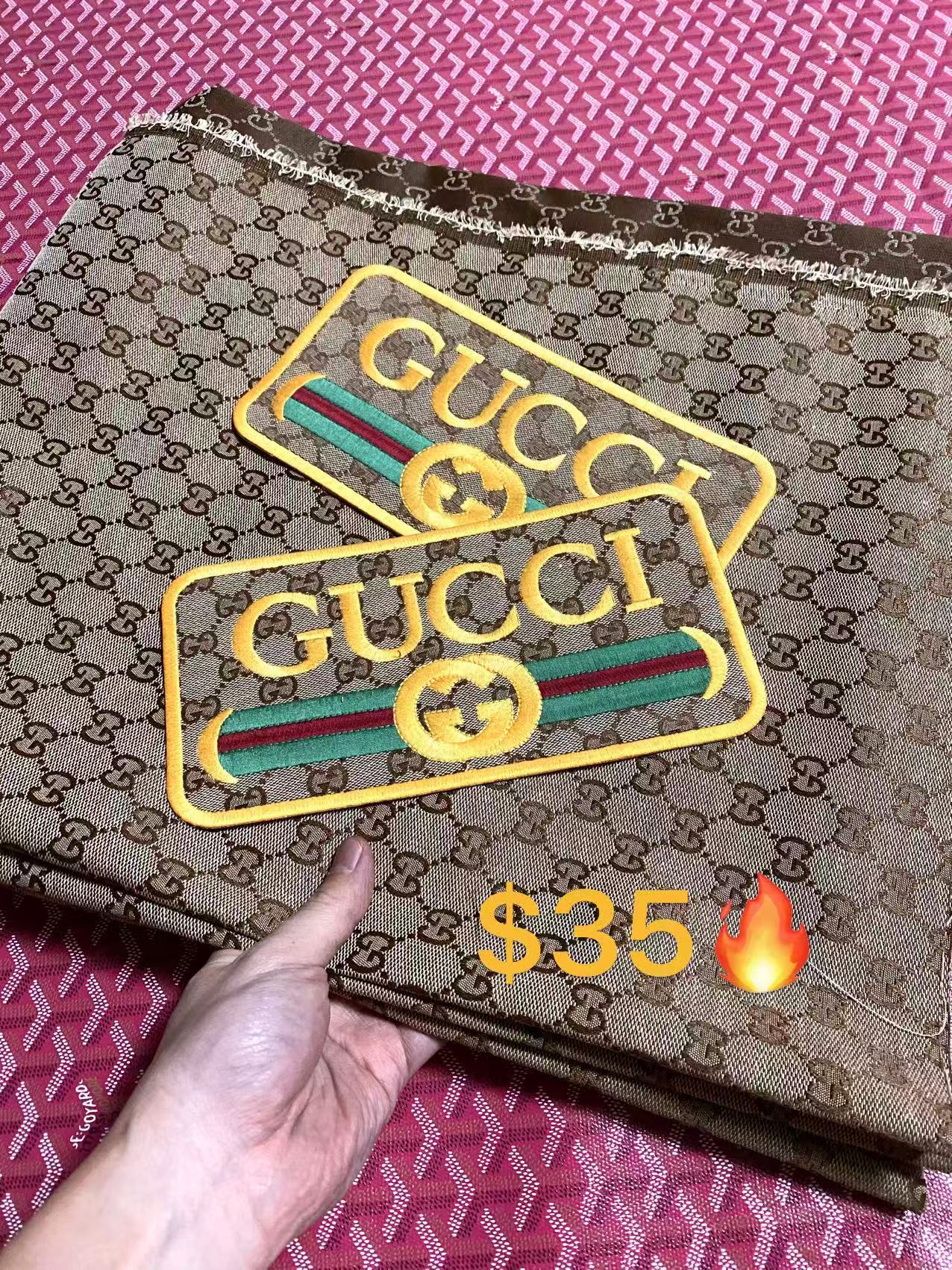 Classic Gucci Brown Jacquard Plus Two Pieces Patches Bundle Sale