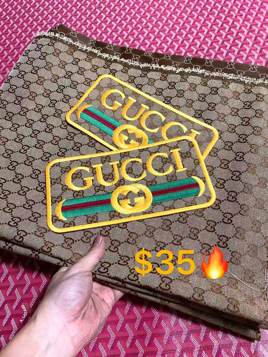 Classic Gucci Brown Jacquard Plus Two Pieces Patches Bundle Sale