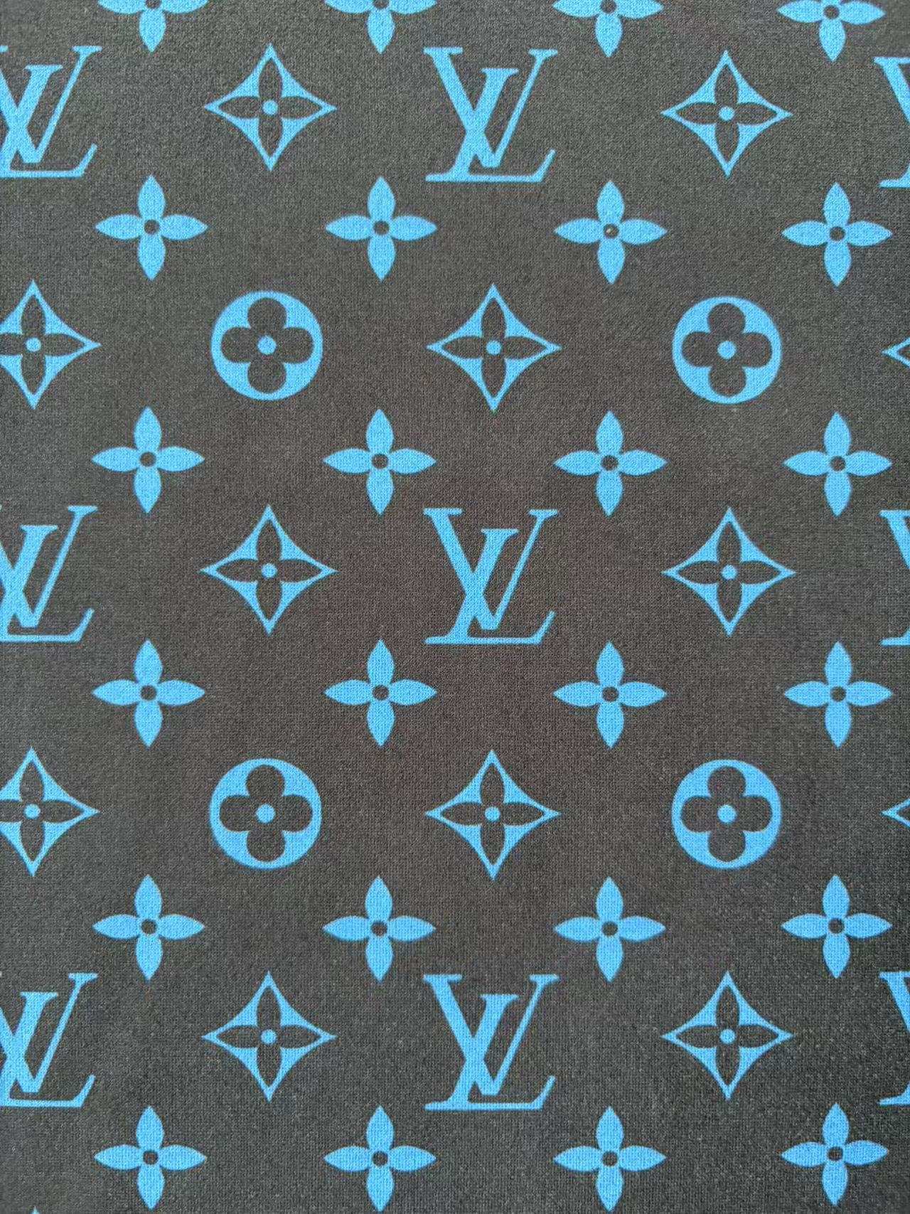 Stretchy Black Blue Louis Vuitton Suede Upholstery Car Headliner DIY Crafts