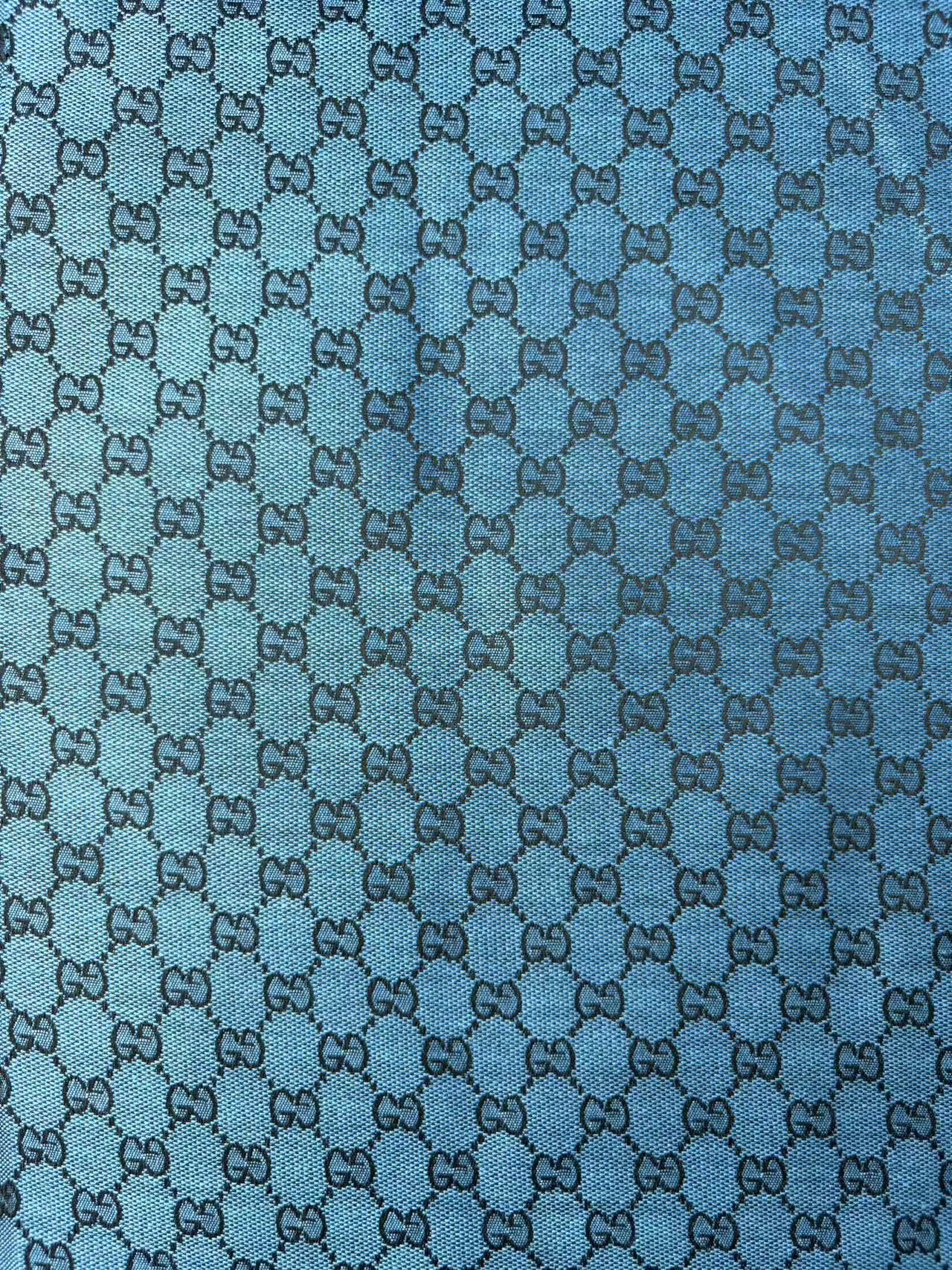 Blue Gucci Sewing Fabric Tie Custom DIY Crafts Sneakerhead Upholstery