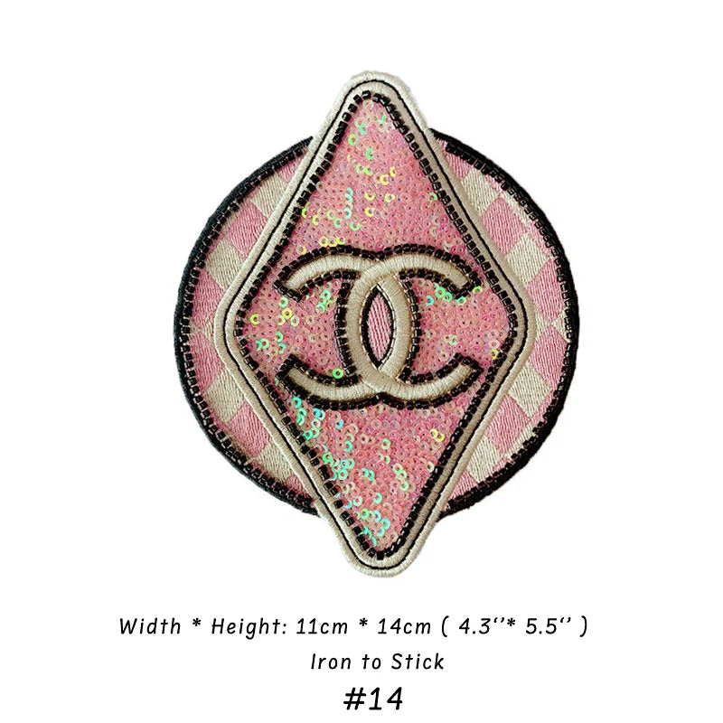 Embroidery Chanel Patches Custom Clothing Jackets