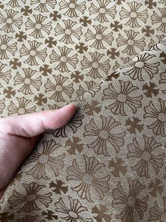 Chrome Hearts Jacquard Sewing Fabric Sold by Yard