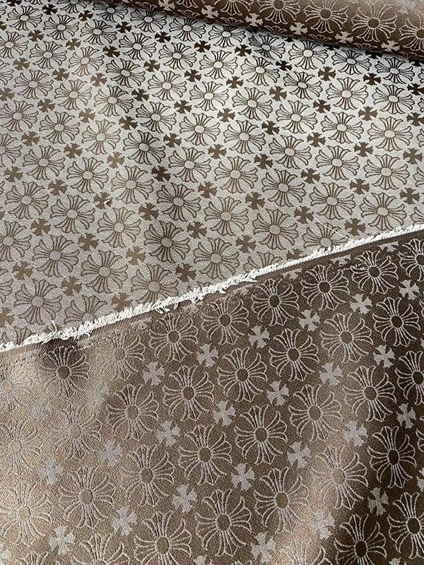 Chrome Hearts Jacquard Sewing Fabric Sold by Yard