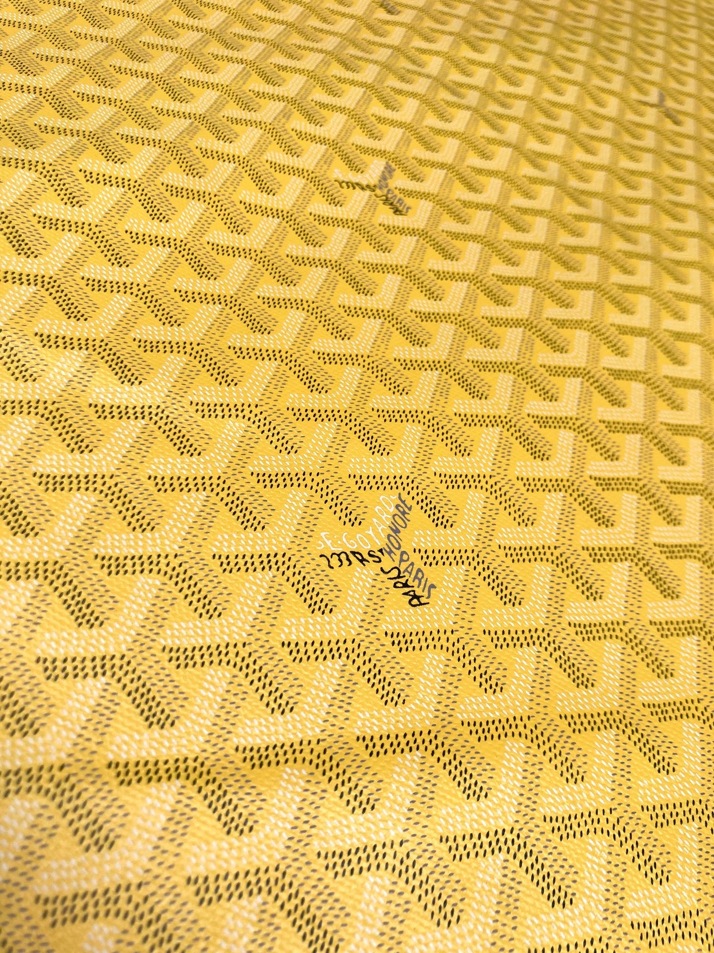 Best Quality Goyard Vinyl Lemon Yellow for Custom Upholstery DIY Sewing