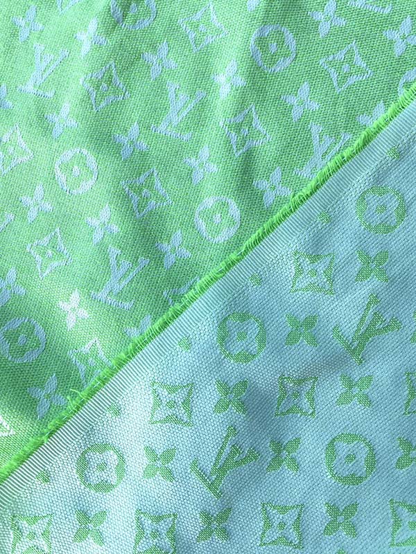 Fresh Green Louis Vuitton Designer Fabric