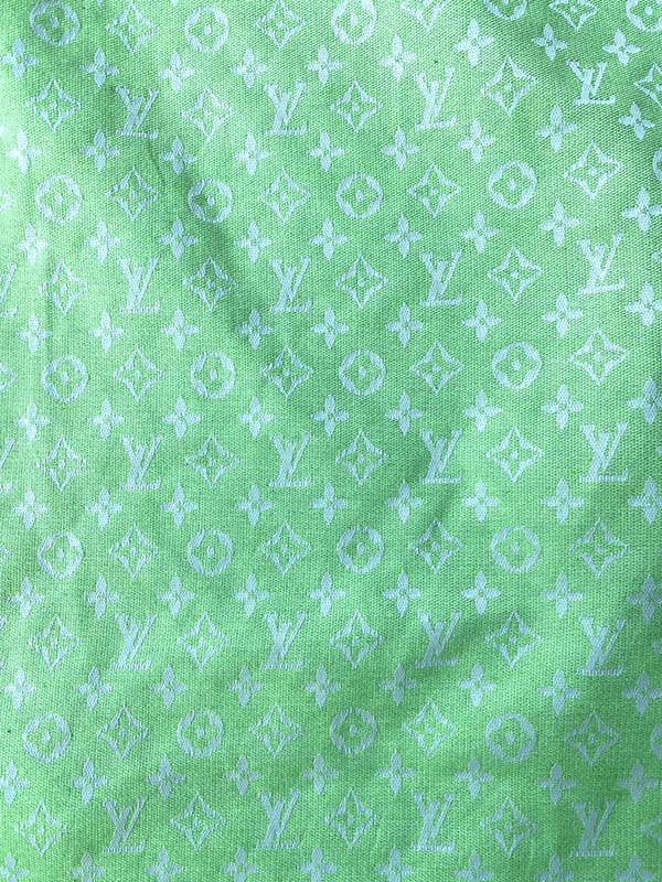 Fresh Green Louis Vuitton Designer Fabric