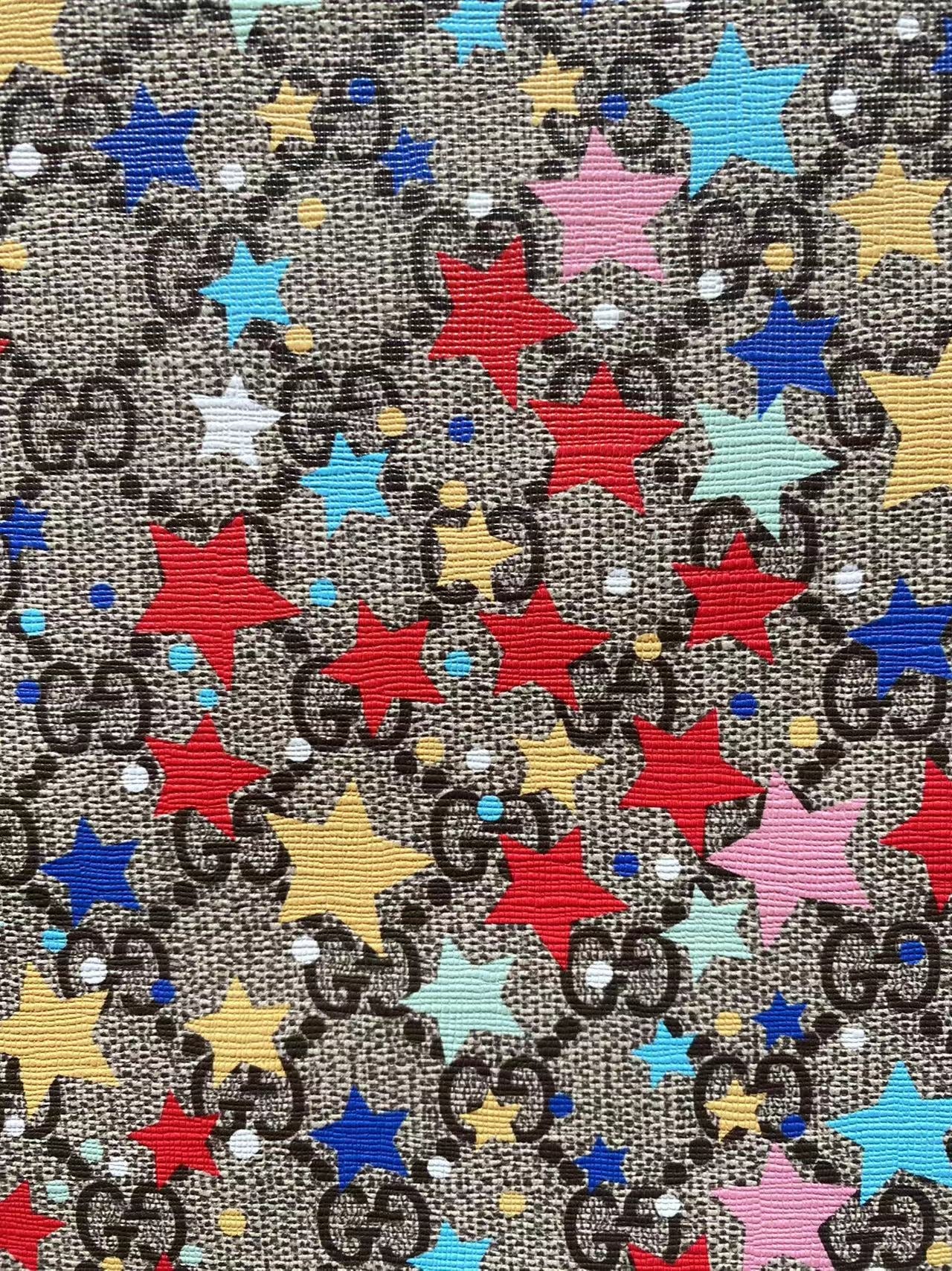 Gucci Star Spark Vinyl Leather for Watch Band DIY Upholstery