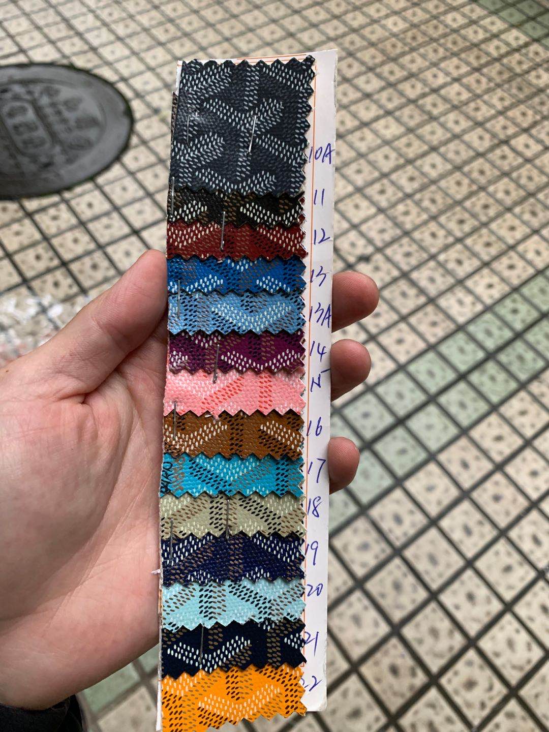 Best Quality Original Goyard Leather Fabric for Bag by Yard