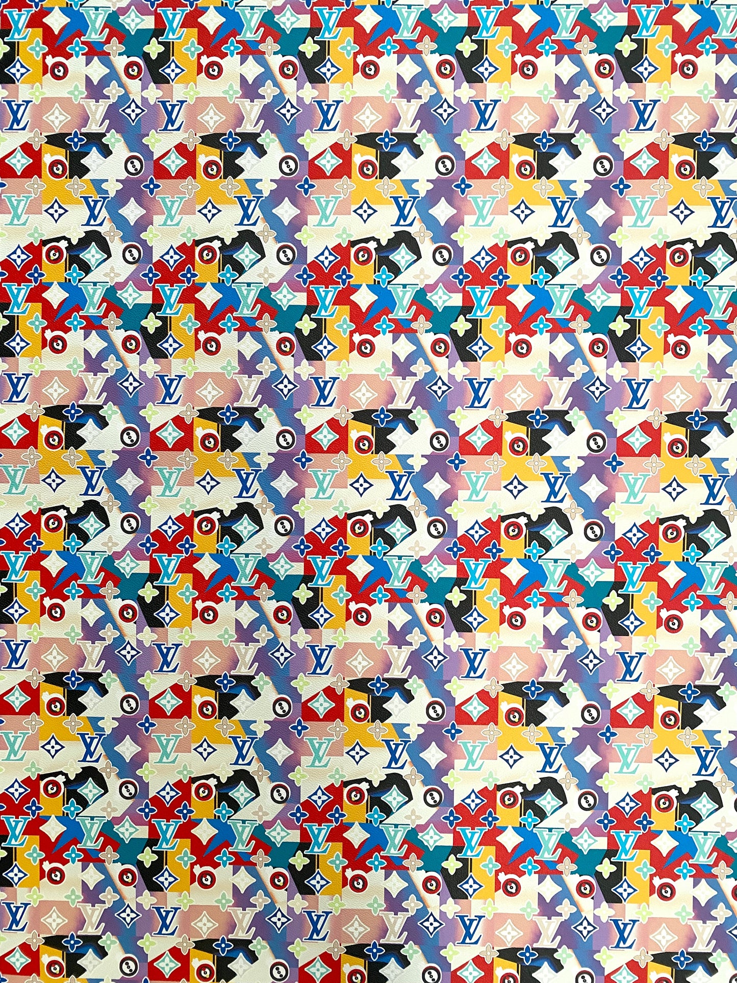 New Louis Vuitton Geometry Design for Handmade Custom Sneakers DIY Crafts