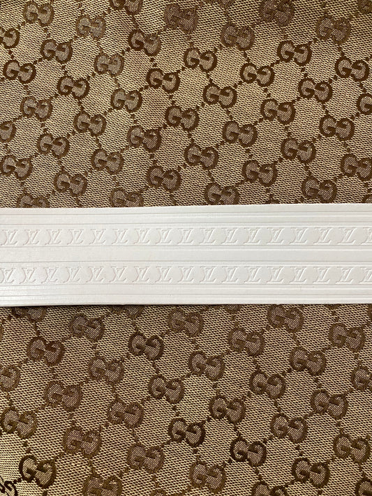 White Louis Vuitton Trunk Luggage Box Leather Stripe for Sewing Bag Accessory