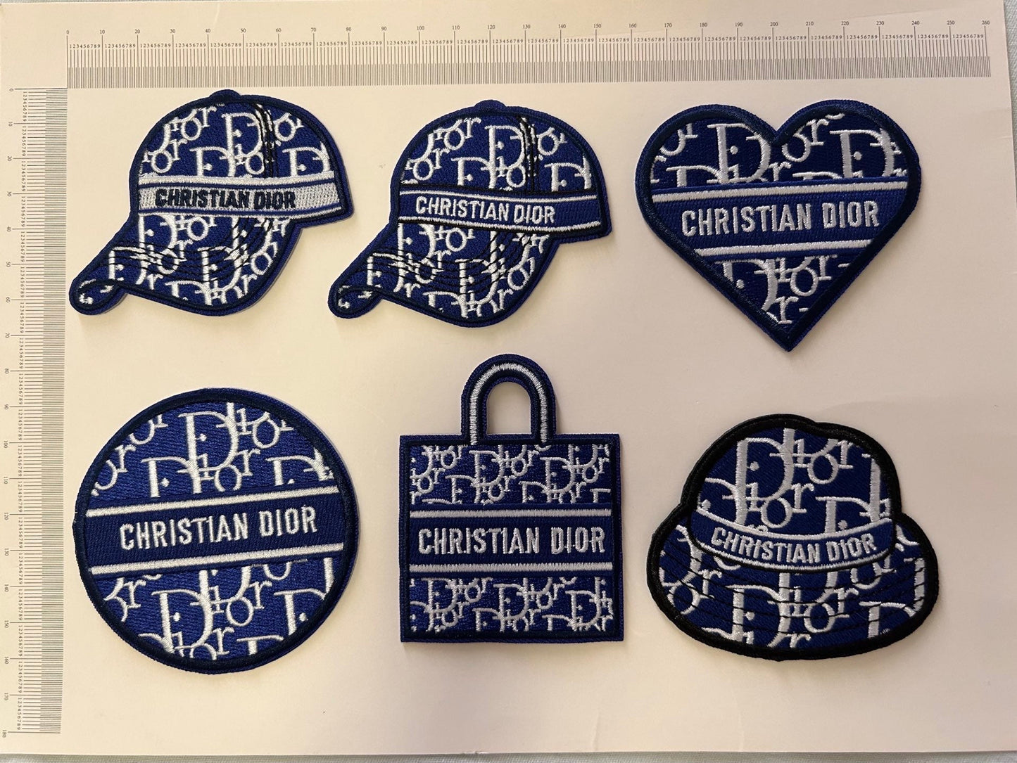 Embroidery Dior Patches Custom Clothing Jackets