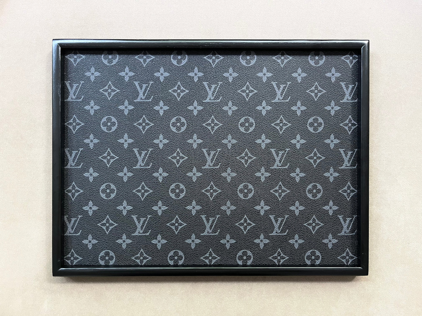 LV Black Wooden Tray