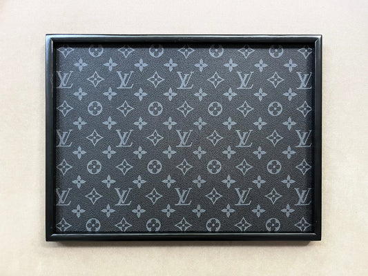LV Black Wooden Tray