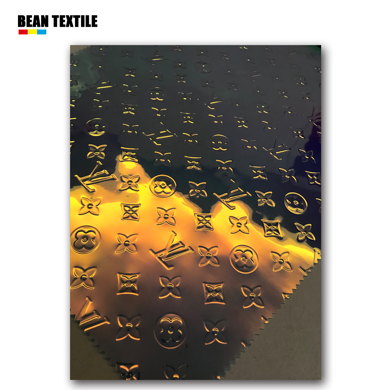 LV Leather Reflective PVC Fabric