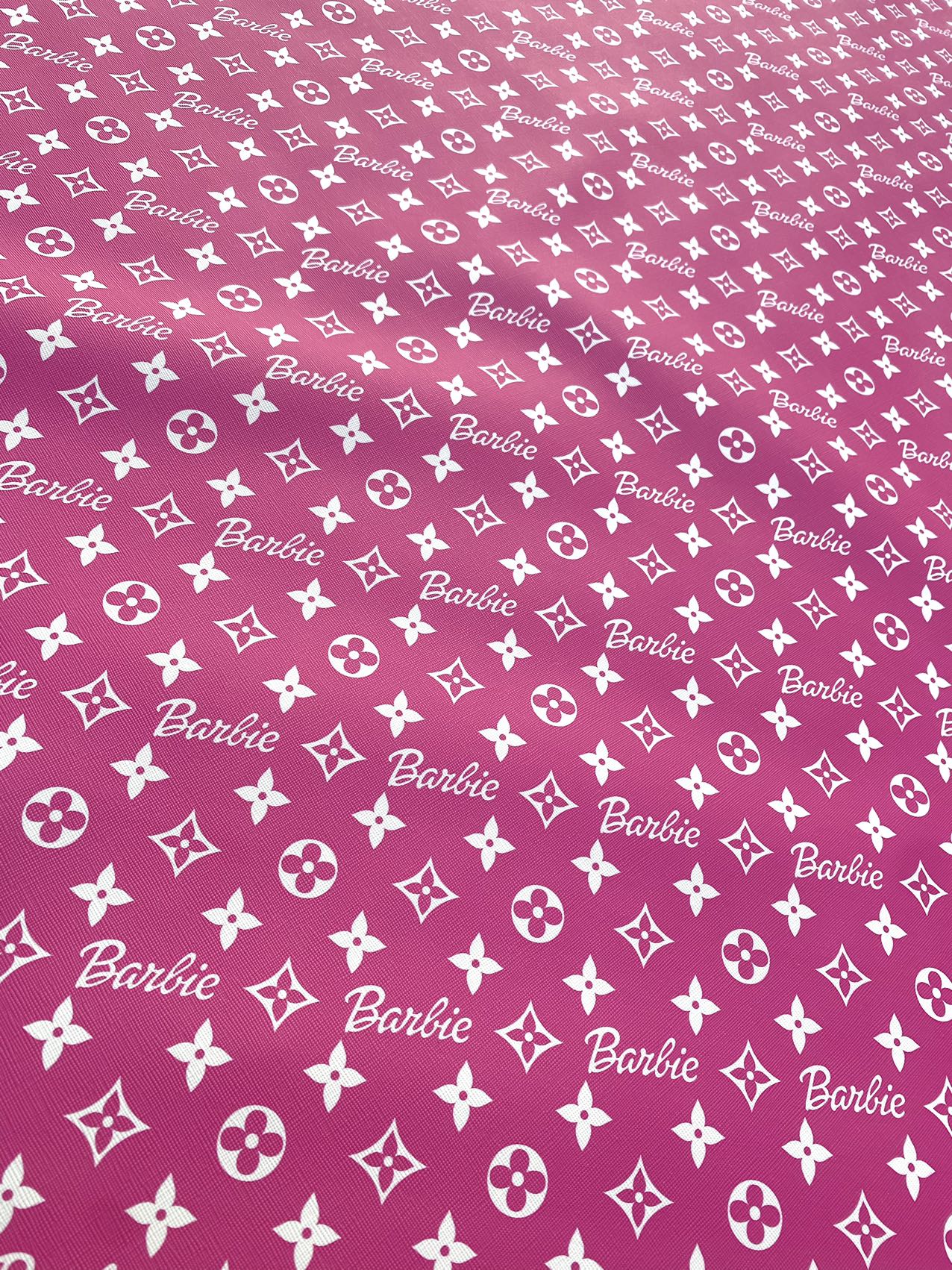 Pink Barbie LV Leather