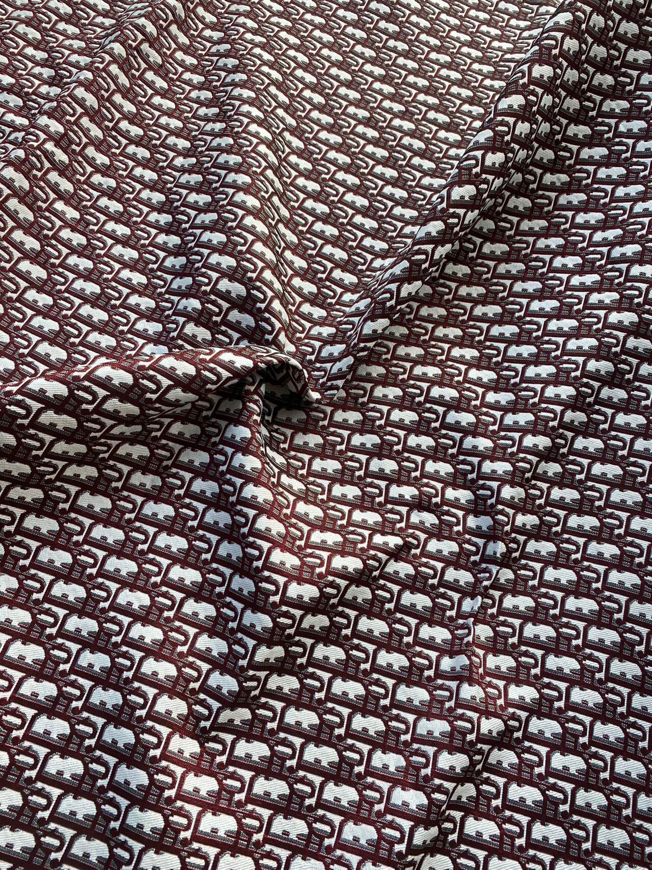 Red Dior Sofa Upholstery Fabric