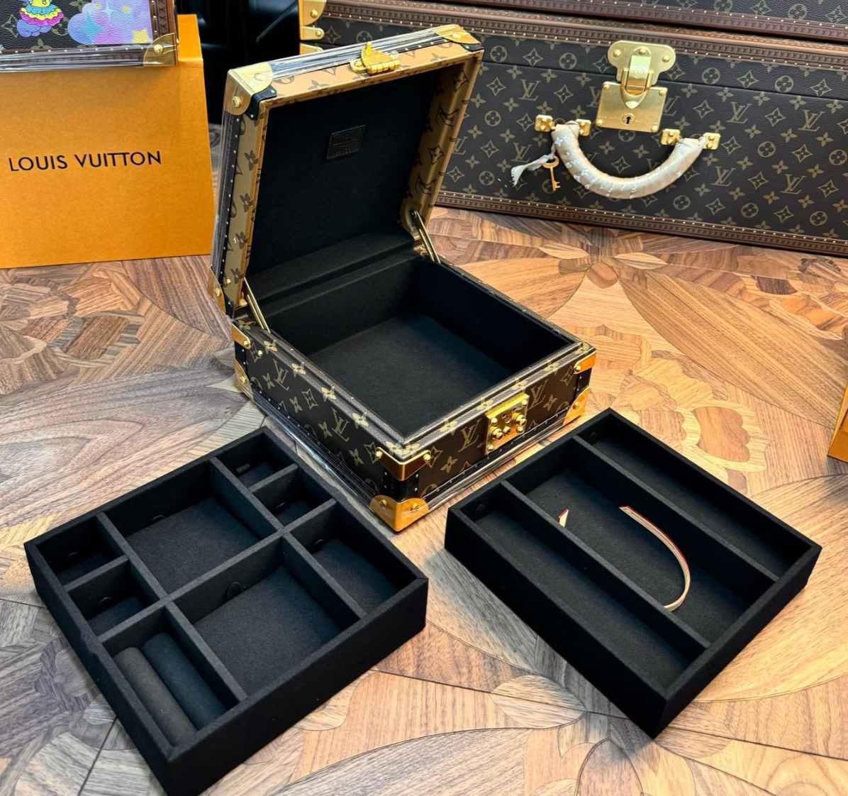 Custom LV  Accessories Box Jewelry Box Monogram