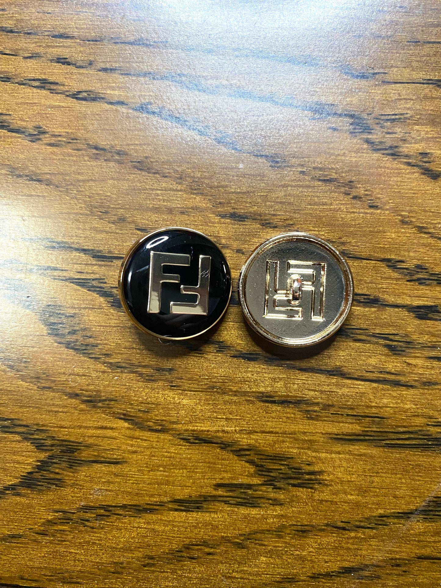 Fendi FF Button for Custom Handmade Bespoke Apparel Accessory
