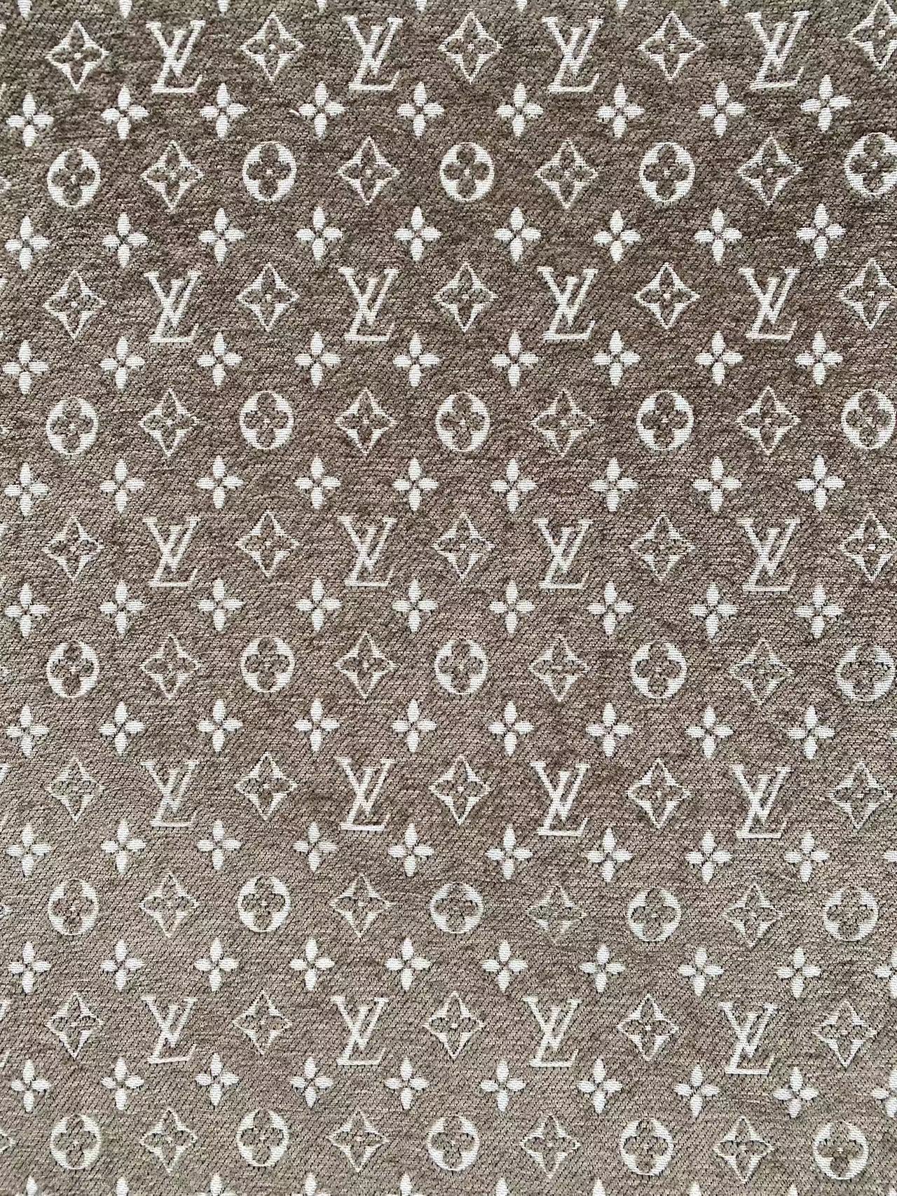 Brown Chenille Upholstery Fabric for Beach Bag Sofa Furniture Car Upholstery