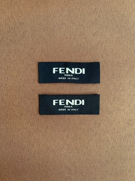 Fendi Tags Fendi Label Clothing Label for Handmade Custom Sewing