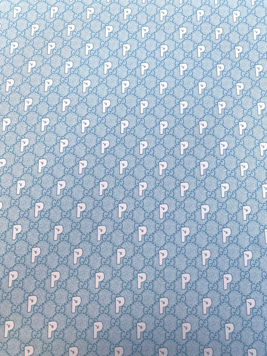 Gucci Palace Collab Faux Leather Designer Fabric for Custom Handmade Sewing Project