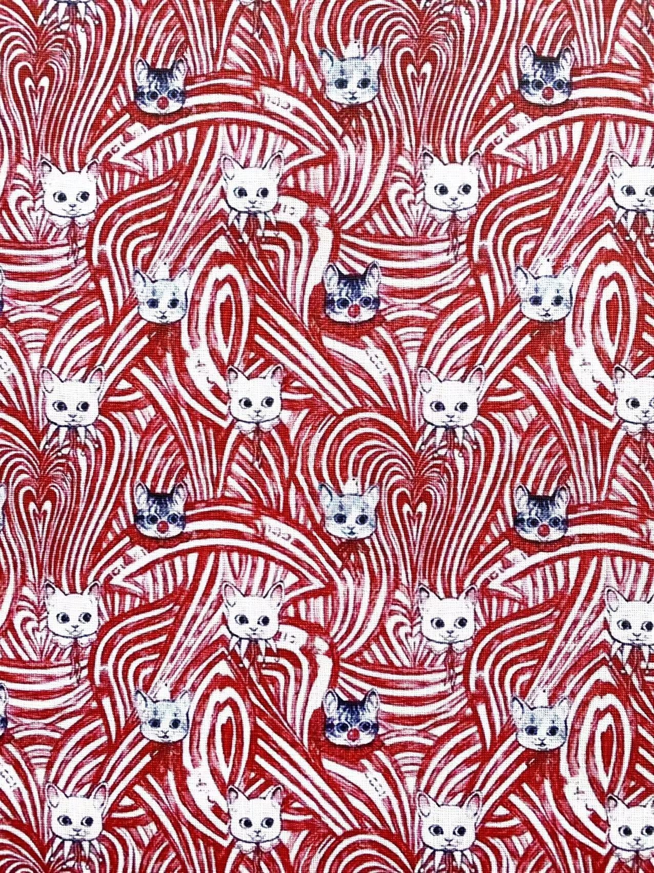 Gucci Cat Designer Faux Leather Vinyl Fabric for Handmade Sewing Project Custom Sneakers