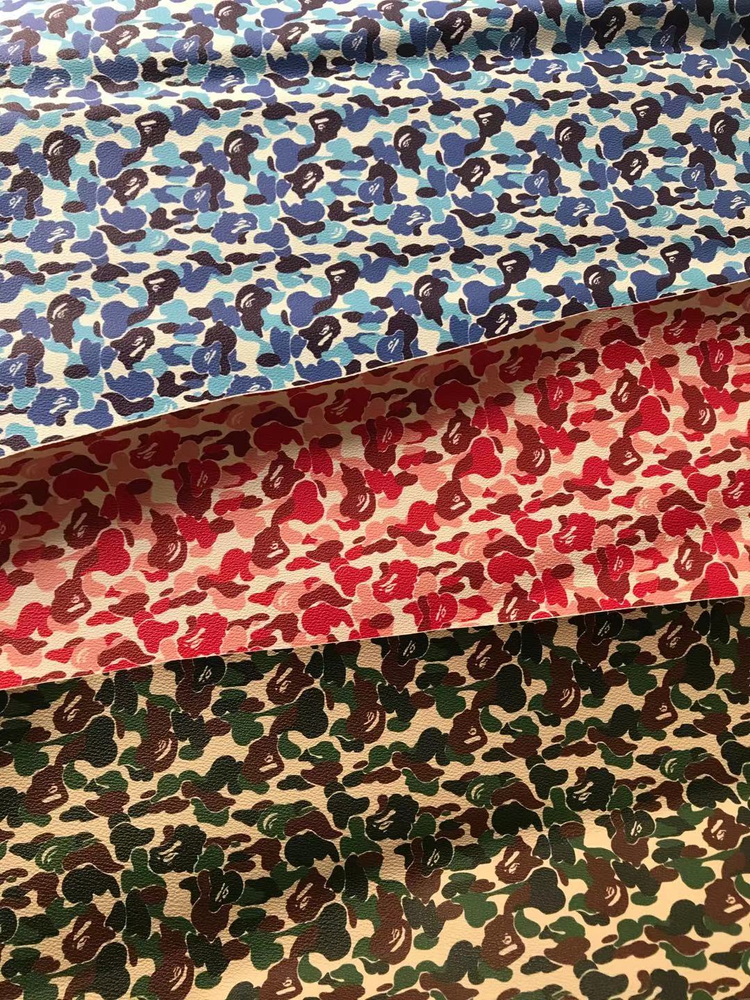 Blue Bape Faux Leather for Custom Sneakers