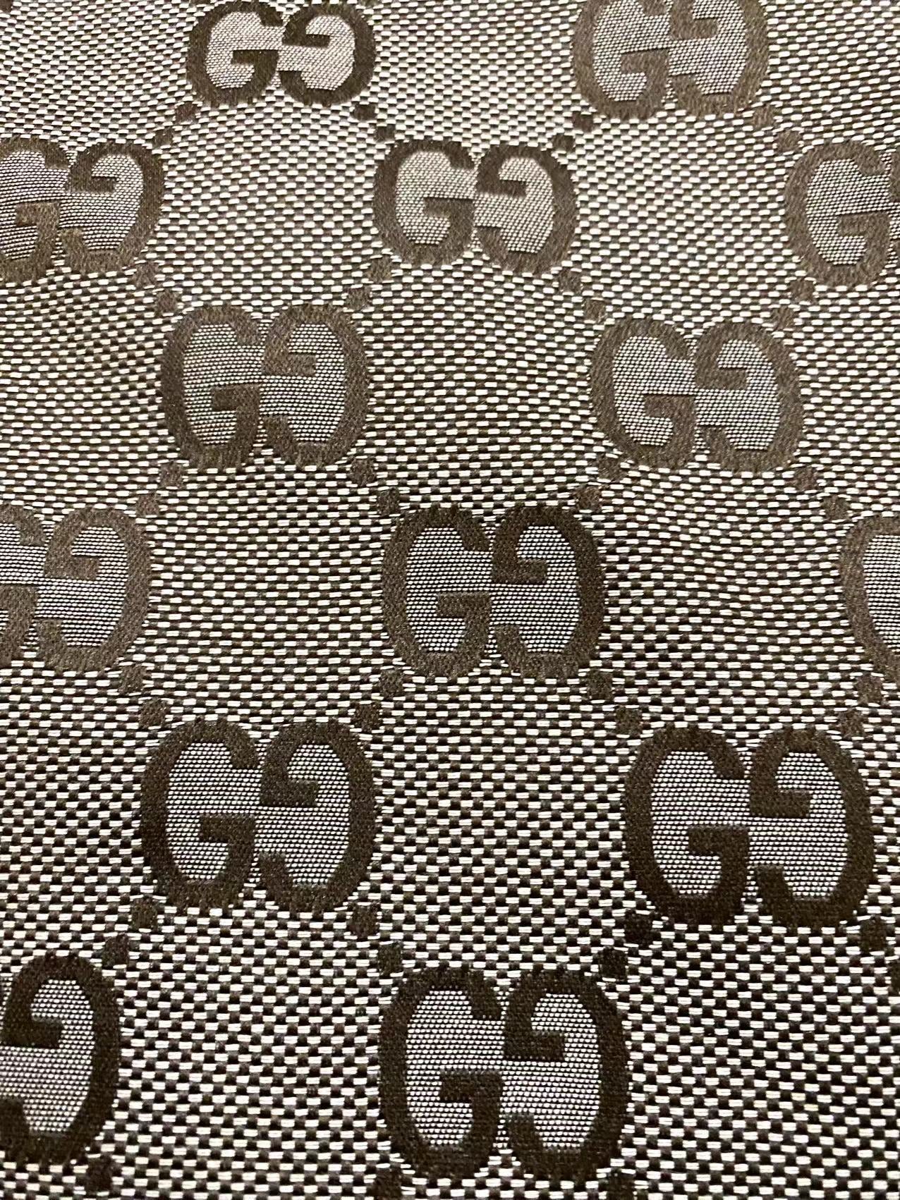 Medium Tan Gucci Jacquard Custom Designer Shoe Fabric