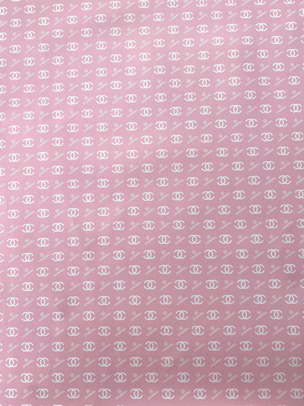 Pink Chanel Shoe Leather Fabric for Sneaker DIY Sewing Projects