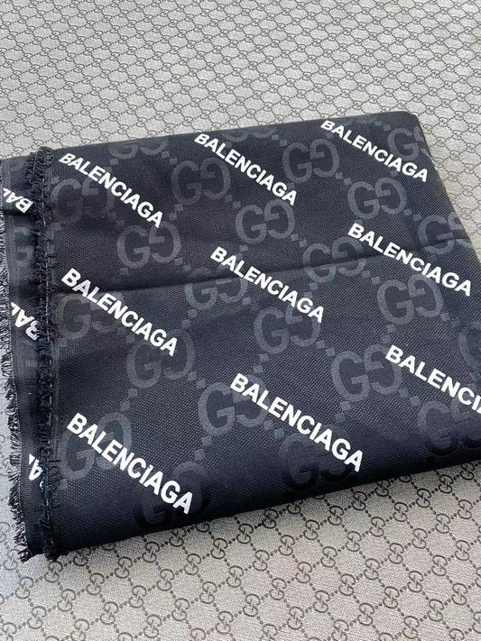 Black Gucci Balenciaga Jacquard Truck Upholstery Fabric