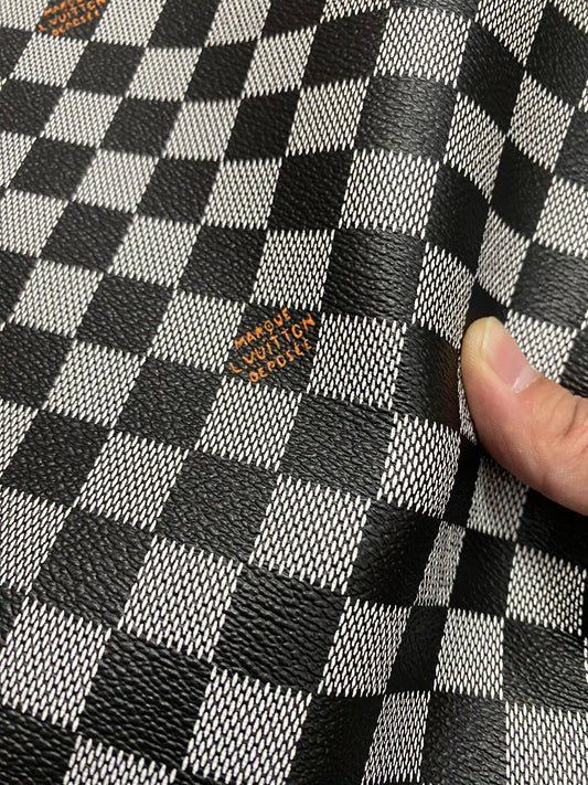 Black Golden Louis Vuitton Damier Leather Bag Material for Upholstery Sneakers