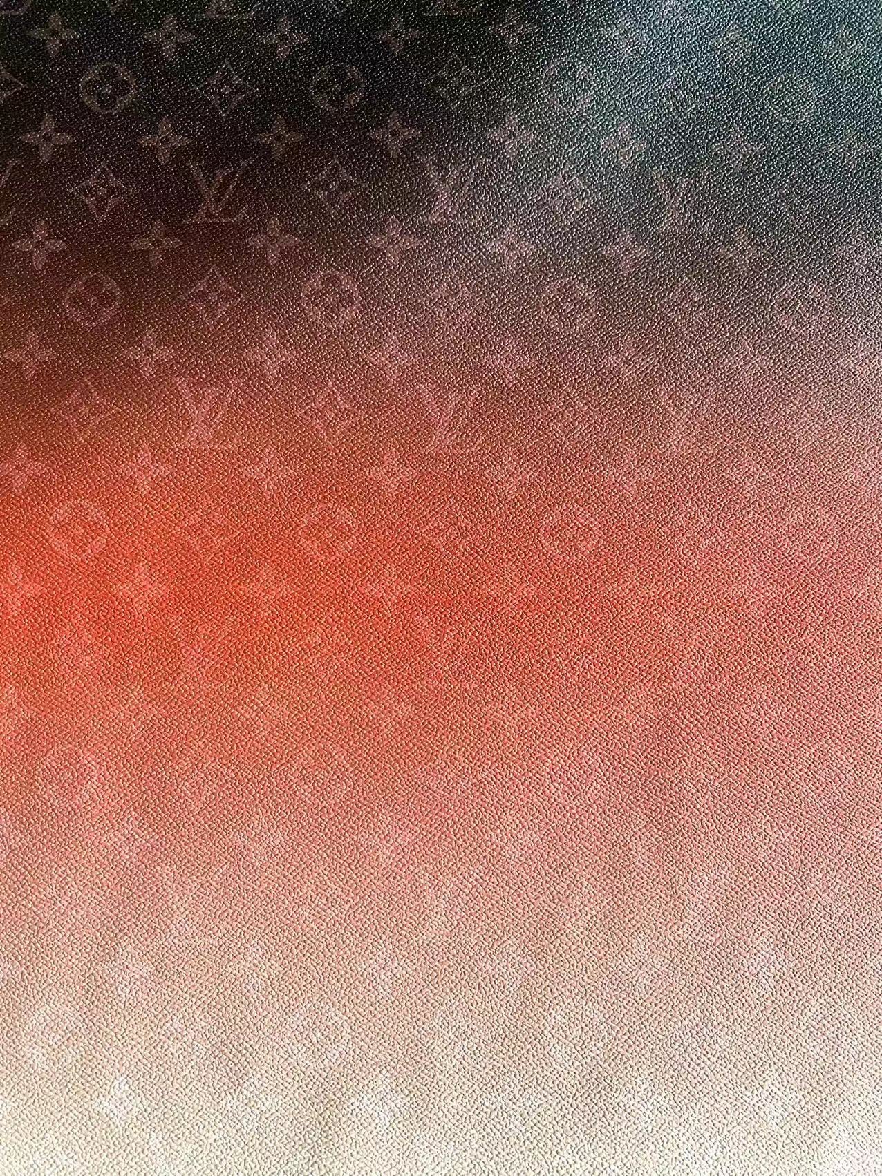 New Louis Vuitton Gradient Designer Fabric Leather Crafts Material
