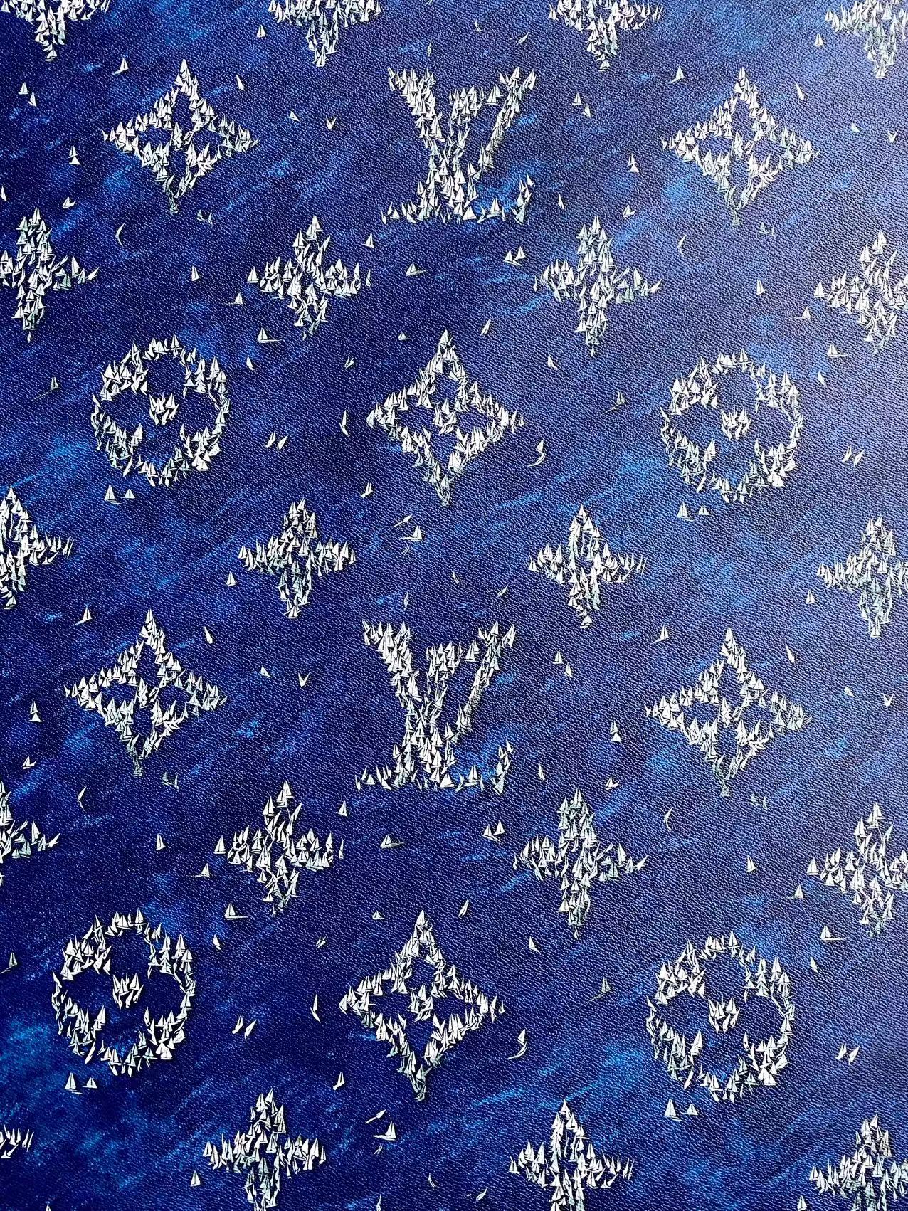 New Louis Vuitton Summer Design Leather Fabric for Car Wrap Sneakers Creation