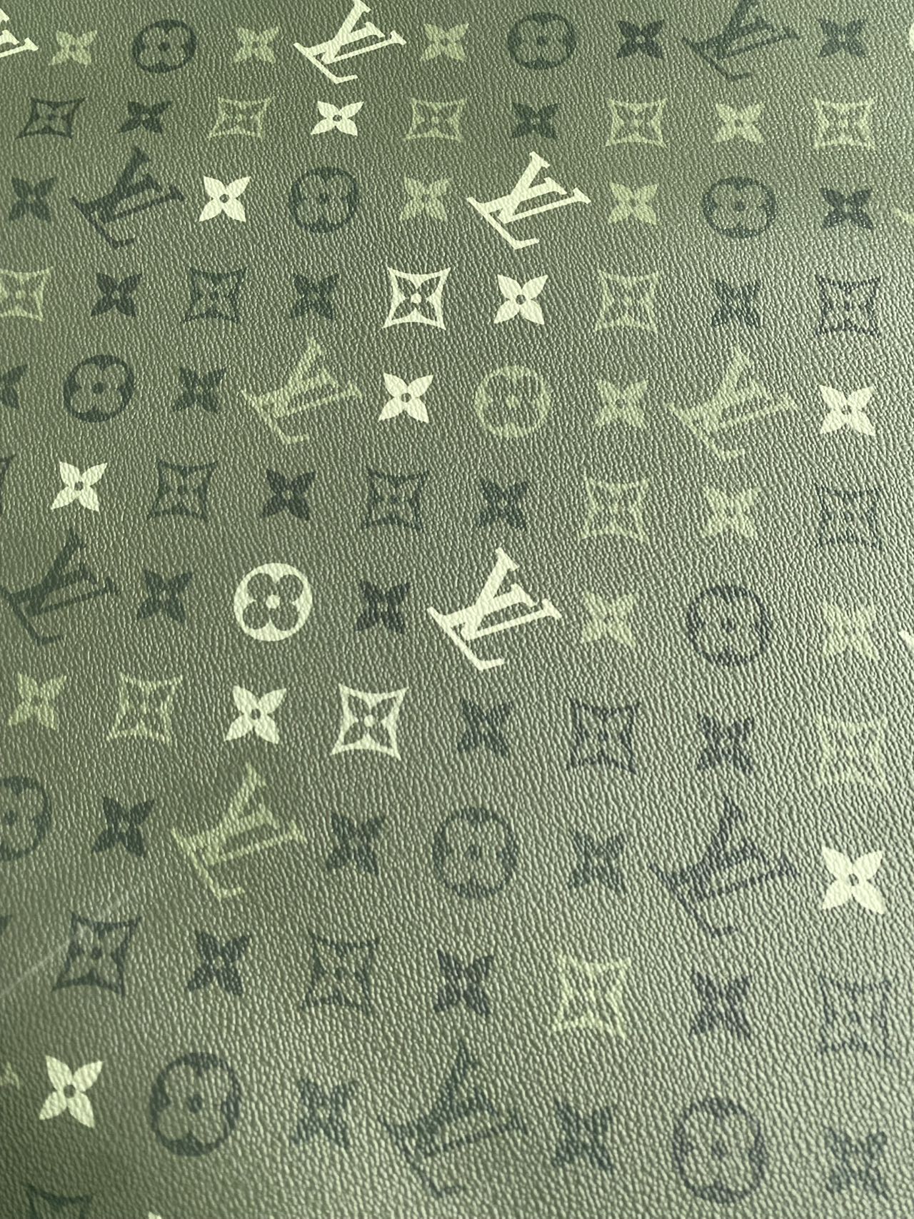 Green Camouflage Louis Vuitton Designer Shoe Leather Car Wrap