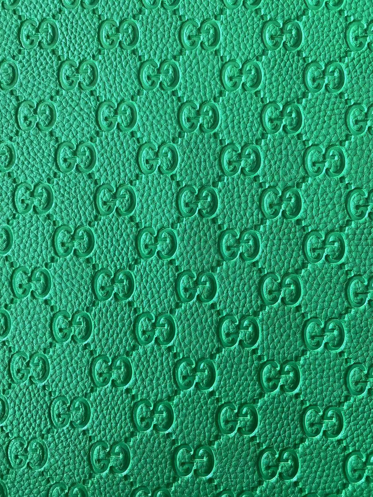 Green Grass Gucci Bag Embossed Car Wrap Leather Shoe Custom
